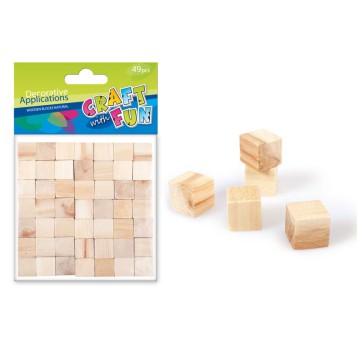 CF OZDOBA DEKORACYJNA DREWNIANE KOSTKI 1496