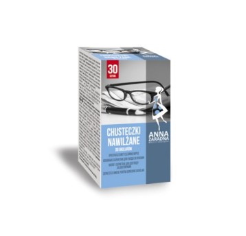 CHUSTECZKI NAWILŻANE DO OKULARÓW 30 SASZETEK BIAŁE
