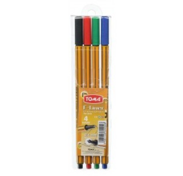 CIENKOPIS F-LINER 0,4MM 4KOL TO-344