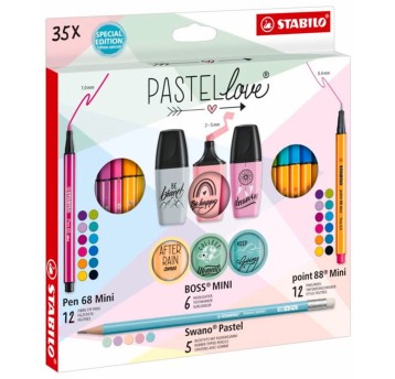 CIENKOPIS STABILO 18KOL PASTELLOVE SET 0365
