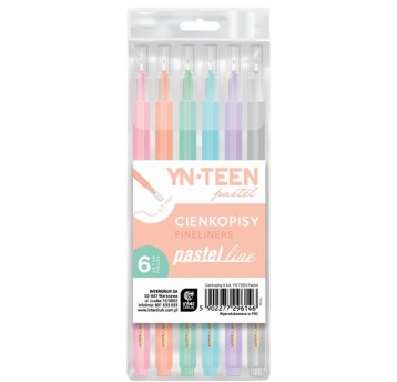CIENKOPISY 6KOL. PASTEL LINE YNT 6146