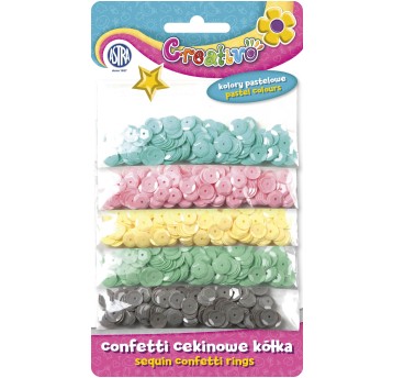 CONFETTI CEKINY MIX 5KOL. PASTEL 335116005