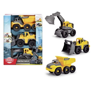 CONSTR 3PAK POJAZD BUDOWLANY VOLVO 16CM 7387