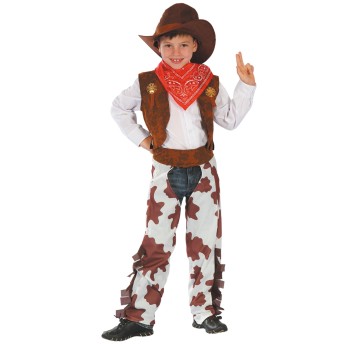 COWBOY NAKŁADKI NA SPODNIE KAMIZELKA CZAPKA 8699