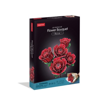 CUBIC FUN DUŻY BUKIET KWIATÓW RÓŻE 8653