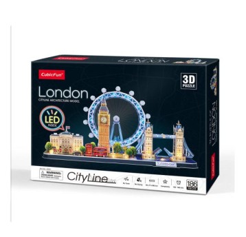 CUBIC FUN PUZZLE 3D CITYLINE LONDYN LED 5324