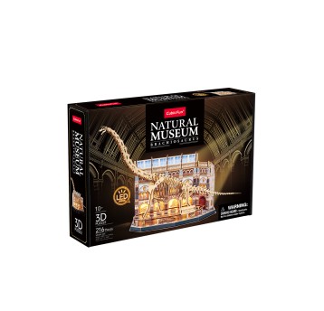 CUBIC FUN PUZZLE 3D LED NATURAL MUSEUM BRACHIOZAUR