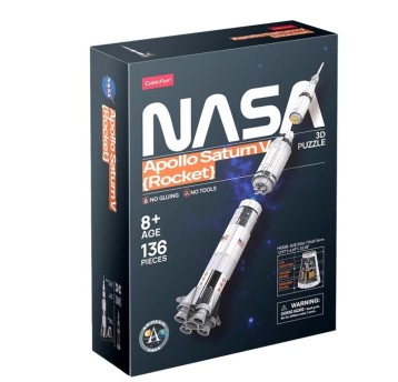 CUBIC FUN PUZZLE 3D NASA APOLLO SATURN V ROCKET