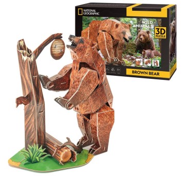 CUBIC FUN PUZZLE 3D NATIONAL G.NIEDŹWIEDZ BRUNATNY