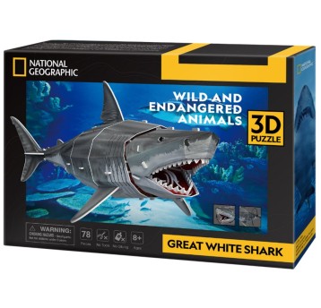 CUBIC FUN PUZZLE 3D NATIONAL GEOGRA ŻARŁACZ BIAŁY