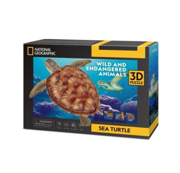 CUBIC FUN PUZZLE 3D ŻÓŁW MORSKI 0809