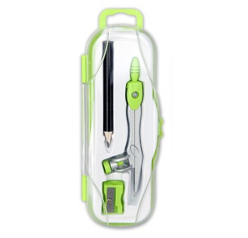 CYRKIEL SZKOLNY PC-102 Z OŁÓWKIEM ZIELONY 0125