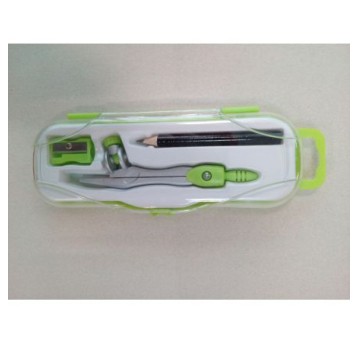 CYRKIEL SZKOLNY PC-102 Z OŁÓWKIEM ZIELONY 0125