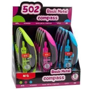 CYRKIEL SZKOLNY Z ZAPASOWYMI RYSIKAMI METAL 8105