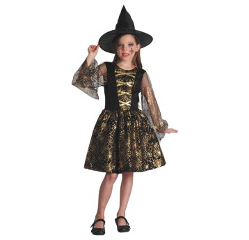 CZAROWNICA SUKNIA KAPELUSZ 130-140CM 8712