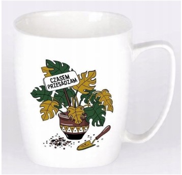 CZASEM PRZESADZAM kubek biały 4060