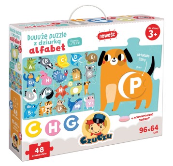 CzuCzu Duuuże puzzle z dziurką Alfabet 1262