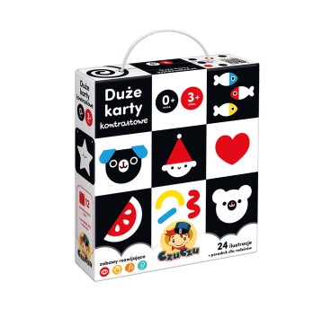CZUCZU DUŻE KARTY KONTRAST DLA DZIECI O+ 2664