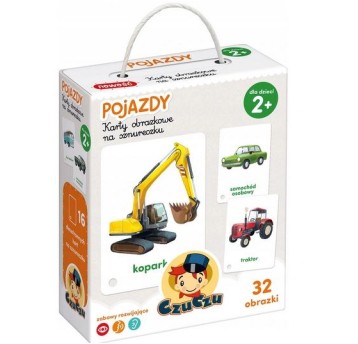 CzuCzu Karty obrazkowe na sznureczku Pojazdy 2152