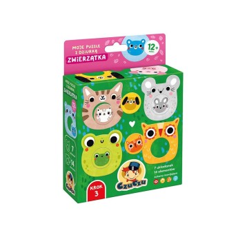 CzuCzu Moje puzzle z dziurką Zwierzątka 3761
