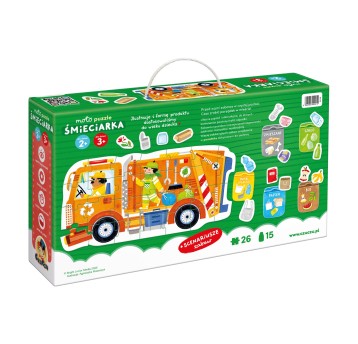 CzuCzu Moto puzzle Śmieciarka 4010