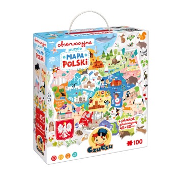 CzuCzu Obserwacyjne puzzle Mapa Polski