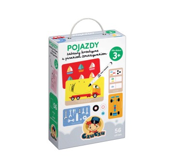 CzuCzu Pojazdy Zabawy kreatywne z pisakiem zmazywa