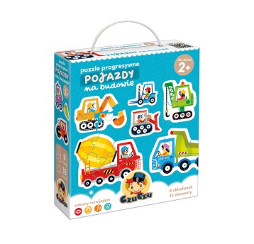 CzuCzu Puzzle progresy Pojazdy na budowie 2+ 1842