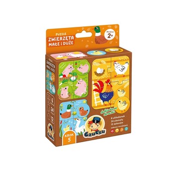 CzuCzu Puzzle Zwierzęta małe i duże 4164