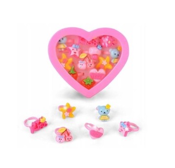 D42672 / ZESTAW PIERŚCIONKÓW 12SZT ZA SERDUSZKO