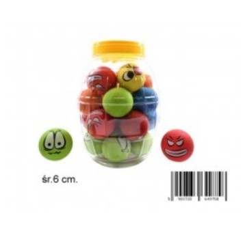 D42867 / PIŁKA KAUCZUKOWA 6CM (24/288) A'24