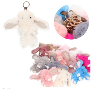 D43592 / BRELOK PLUSZOWY KRÓLIK ZA SZT (12/480)