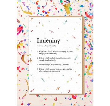 DEFINICJA IMIENIN kartka 9245