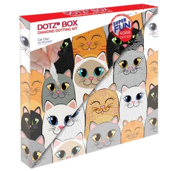 DIAMOND DOTZ CAT CLAN DOTZ BOX CATS CLAN 8836
