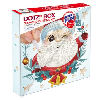 DIAMOND DOTZ DOTZ BOX CHRISTMAS TRIO SANTA 4844