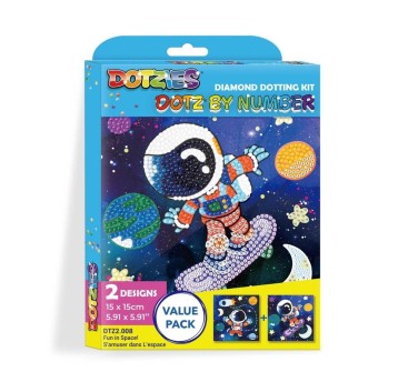 DIAMOND DOTZ DOTZ BY NUMBER FUN IN SPACE 5191