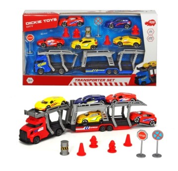 DICKIE CITY ZESTAW Z LAWETĄ I AUTAMI 8868