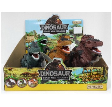 Dino 6szt/display, dźwięk, świecące oczy 7725
