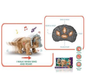 DINO PLUSZ R/C BRĄZOWY ŚW/DŹW 0633