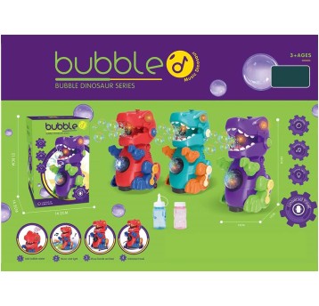 DINOZAUR GENERUJĄCY BAŃKI 12X16X21CM 2584