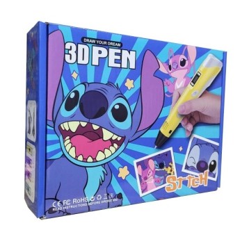 DŁUGOPIS 3D STITCH +ZAPAS+ŁADOWARKA 4102