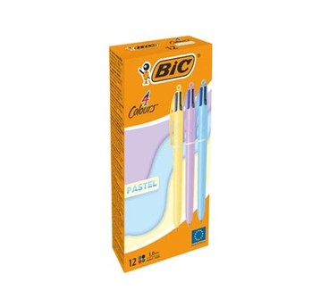 DŁUGOPIS 4C PASTEL BCL B12 MIX (12) 0297
