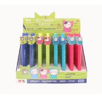 DŁUGOPIS AUT. CATS 0,7MM KLIPS KOTEK 0448 (40)