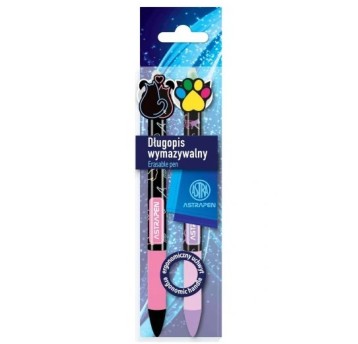 DŁUGOPIS AUTOM WYMAZY 0,5MM OOPS CATS 2SZT 2971