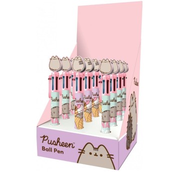 DŁUGOPIS AUTOMAT. 6KOL.DISPLAY PUSHEEN (12) 5133