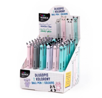 DŁUGOPIS AUTOMATYCZNY 2 KOLORY Z USZAMI A'36