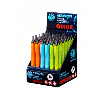 DŁUGOPIS AUTOMATYCZNY QUICK 0.7MM A'36 2880