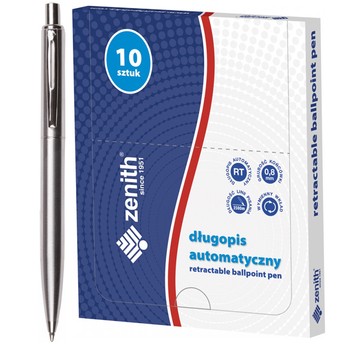 DŁUGOPIS AUTOMATYCZNY ZENITH-SILVER (10) 04021000
