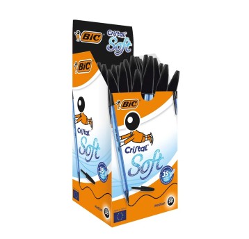 DŁUGOPIS BIC CRISTAL SOFT CZARNY A'50 5354