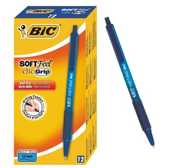 DŁUGOPIS BIC SOFT FEEL CLIC GRIP NIEB A'12 4346